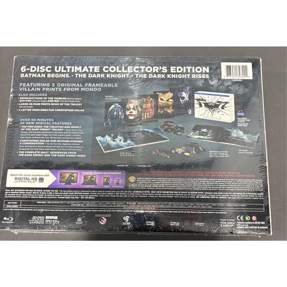 The Dark Knight Trilogy Ultimate Collectors Edition Blu-ray-NEW - Picture 2 of 6
